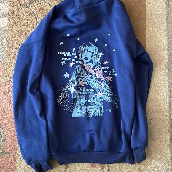 Taylor Swift Tops - Taylor Swift *not official merch* cruel summer navy blue hoodie marked size L